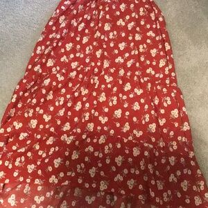 Women’s long skirt! High-low. Gorgeous pattern!